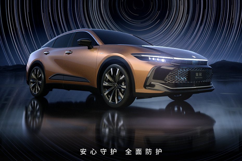 早在去年底一汽豐田就在中國啟動全新皇冠SportCross預購作業，但至今仍未正式發表上市。 圖／一汽豐田網頁擷取