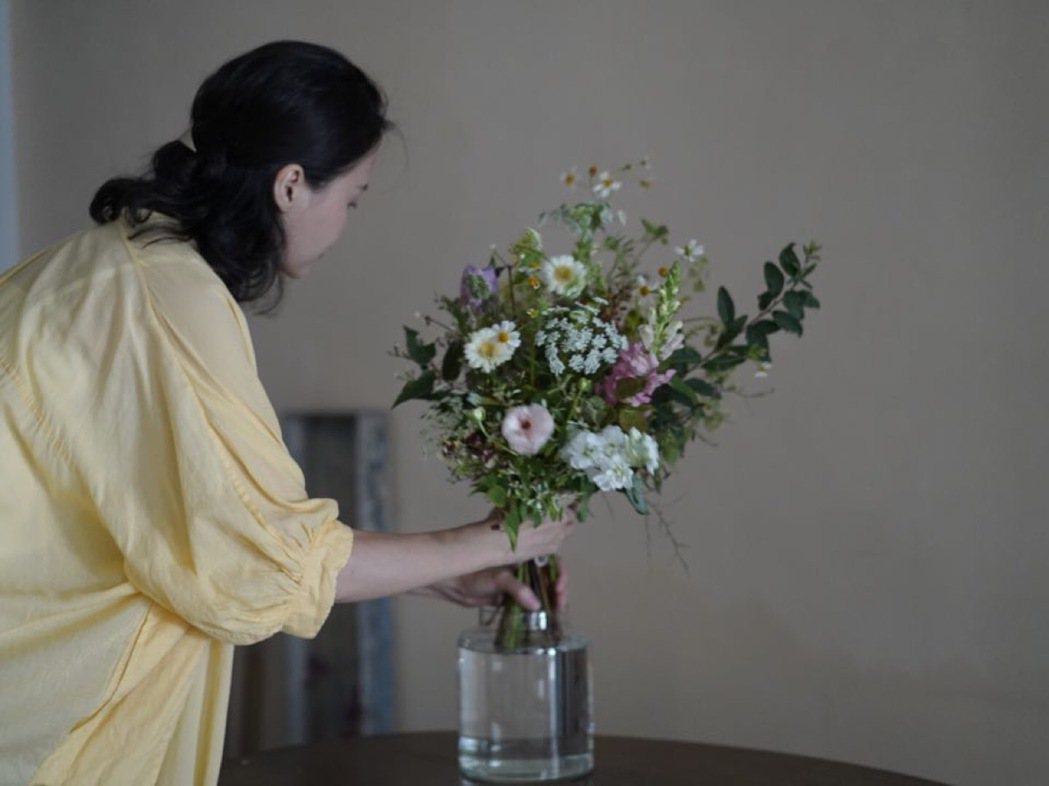 「蒸氣生活艸化集」—半寓花藝。 圖／丘丘‧森旅CHU Resort提供
