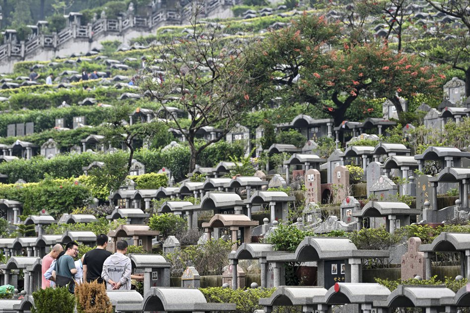 墓園示意圖。 中國新聞社