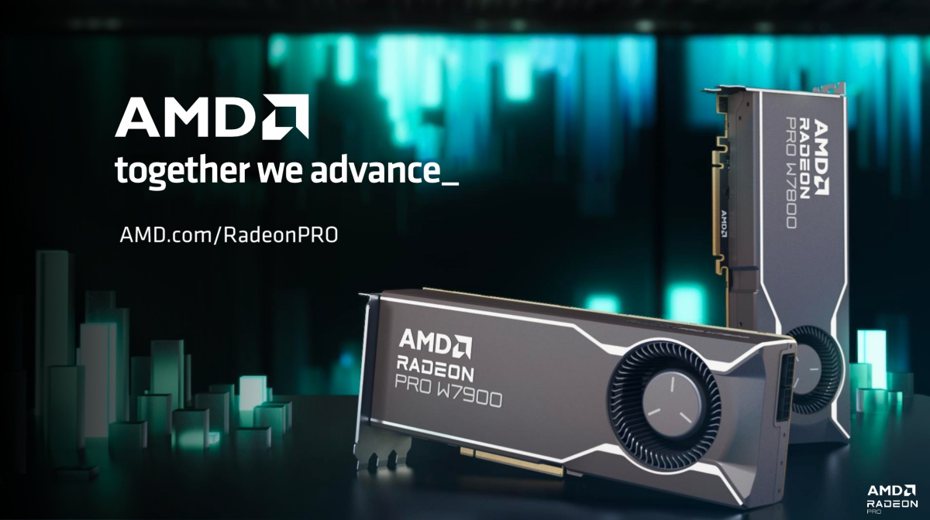 ▲AMD推出換上RDNA 3顯示架構的Radeon Pro 7900、7800專業繪圖卡