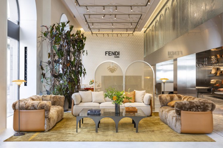 FENDI Casa在2023年米蘭設計週發表全新2023年家具系列。圖／FENDI提供