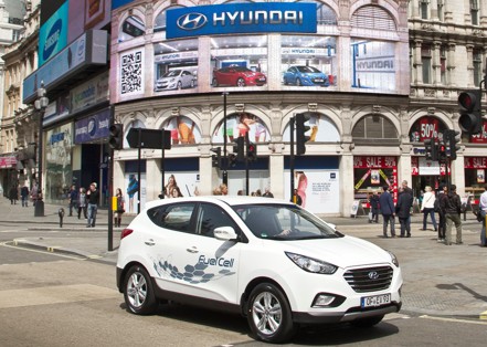 三陽旗下南陽實業也透露，正規劃引進「現代」（Hyundai）大型商用、公務用的氫能源車。示意圖。圖／Hyundai提供