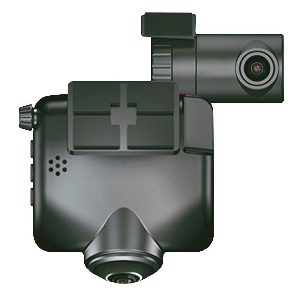 天凱科技為日本品牌大廠開發的環景雙鏡頭行車紀錄器。天凱／提供