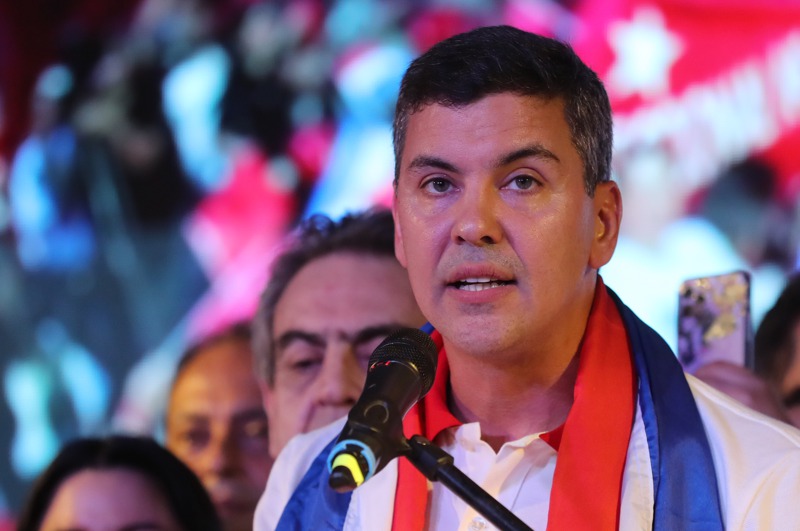 現年44歲的巴拉圭執政黨「紅黨」候選人潘尼亞4月30日當選總統後，發表勝選感言，表示將繼續與台灣保持外交關係。歐新社