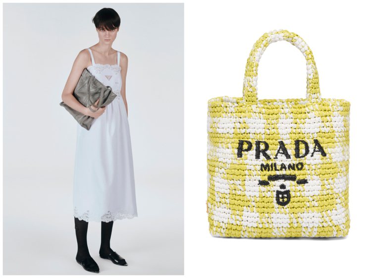 PRADA推出母親節禮物推薦，帶來包款、涼鞋、帽飾的夏日風格組合。圖／PRADA...