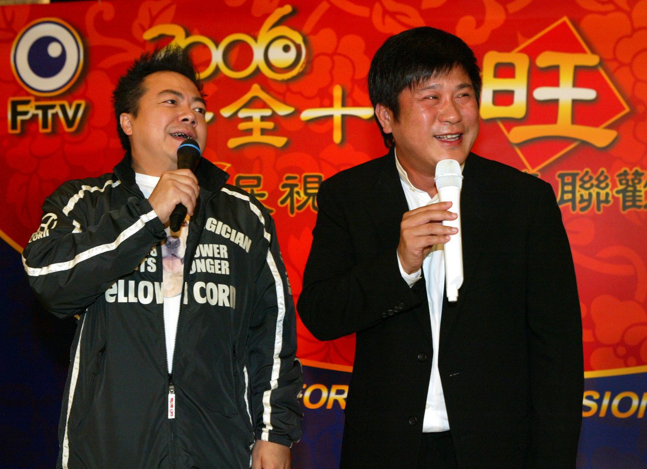 胡瓜（右）與 董至成過去曾是多年搭檔。記者陳瑞源／攝影