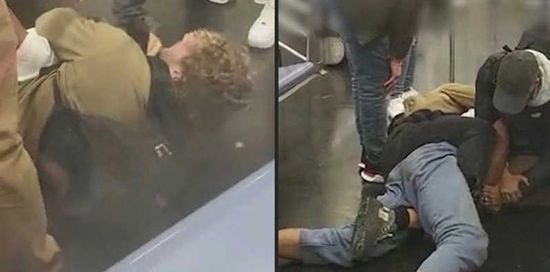 紐約地鐵本周驚傳一名遊民被乘客掐死，隨著法醫裁定為「他殺」後，外界對此事件的逮捕呼聲也越來越高。法新社