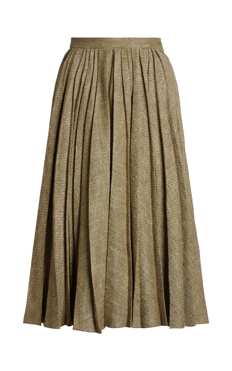 Ralph Lauren紫標女裝百褶裙，61,800元。圖／Ralph Laur...