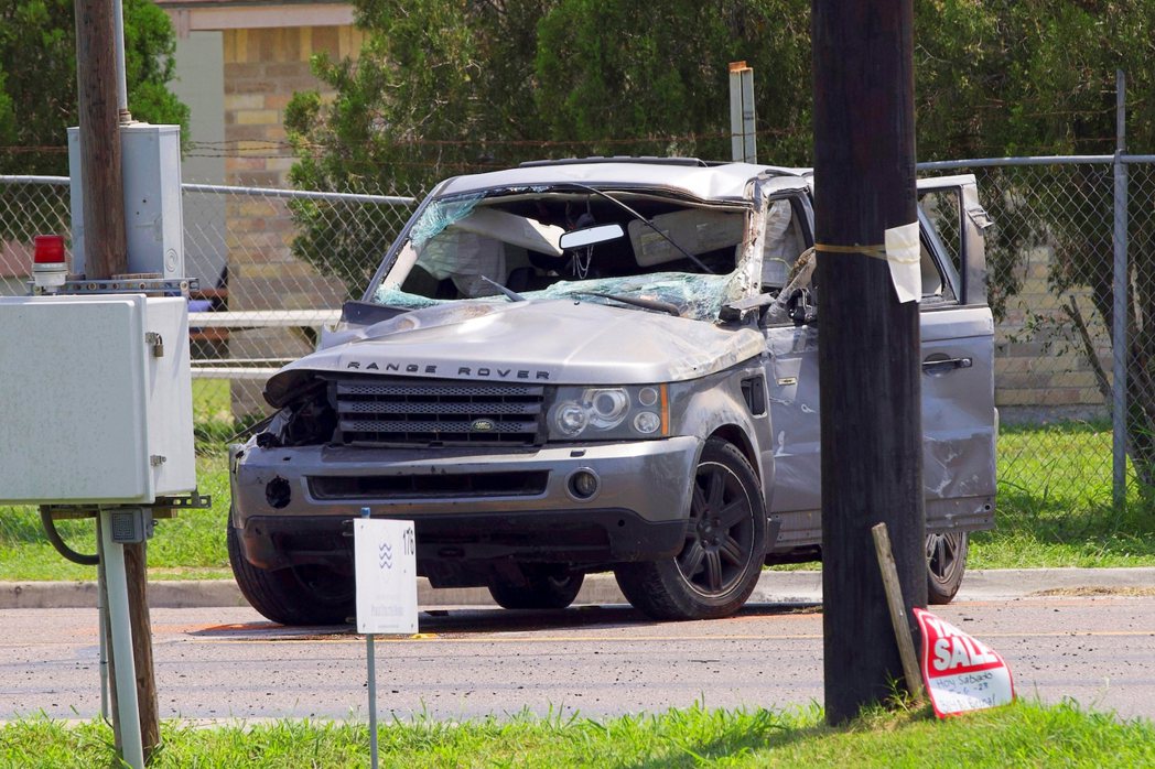 美國德州布朗斯維爾5月7日發生駕車衝撞民眾事件，造成8死9傷。圖為兇手作案使用的...