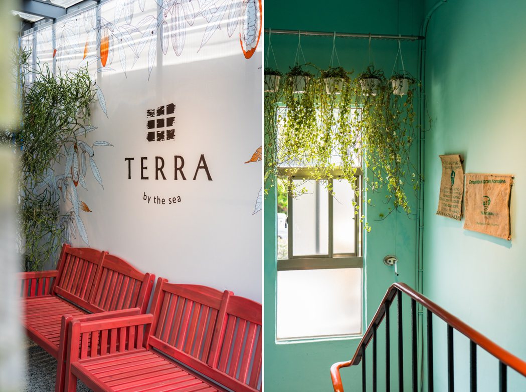 TERRA土然淺水灣店一樓與二樓轉角。 圖／TERRA土然提供