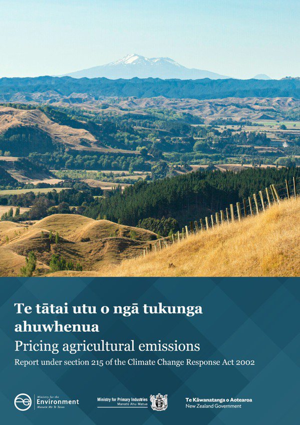 紐西蘭農業排放定價報告書。 圖片來源：<a href=