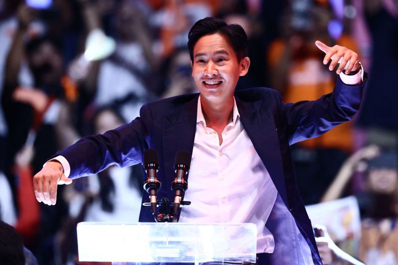泰國新興政黨「前進黨」總理人選代表皮塔。法新社