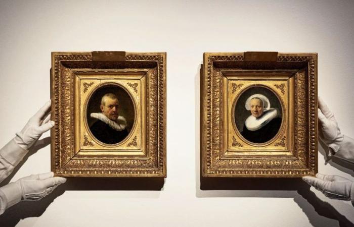 荷蘭17世紀畫家林布蘭被收藏200年後重新面世的肖像作。網路照片