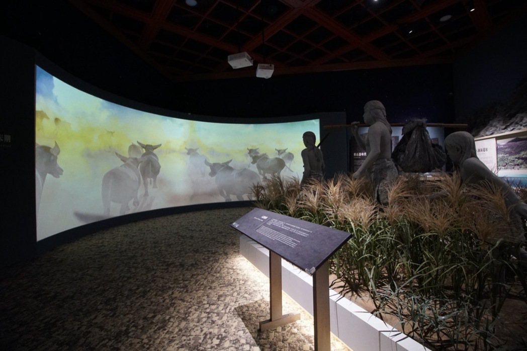 史前史廳內舊石器時代一隅。 圖／國立臺灣史前文化博物館提供