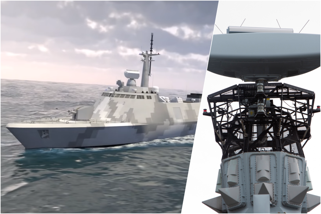 拉法葉巡防艦性能提升案與日前才剛簽約的2000噸級輕型巡防艦案先後都選用，英國BAE公司的「匠師」（ARTISAN）雷達。 圖／截自中科院影片、維基共享；鳴人堂製圖