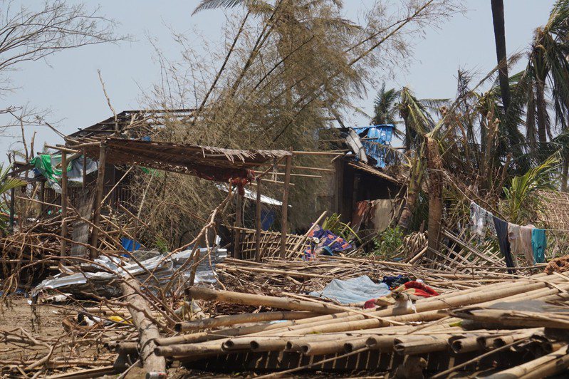 緬甸過去5天歷經熱帶氣旋摩卡（Mocha）毀滅性重創。 新華社