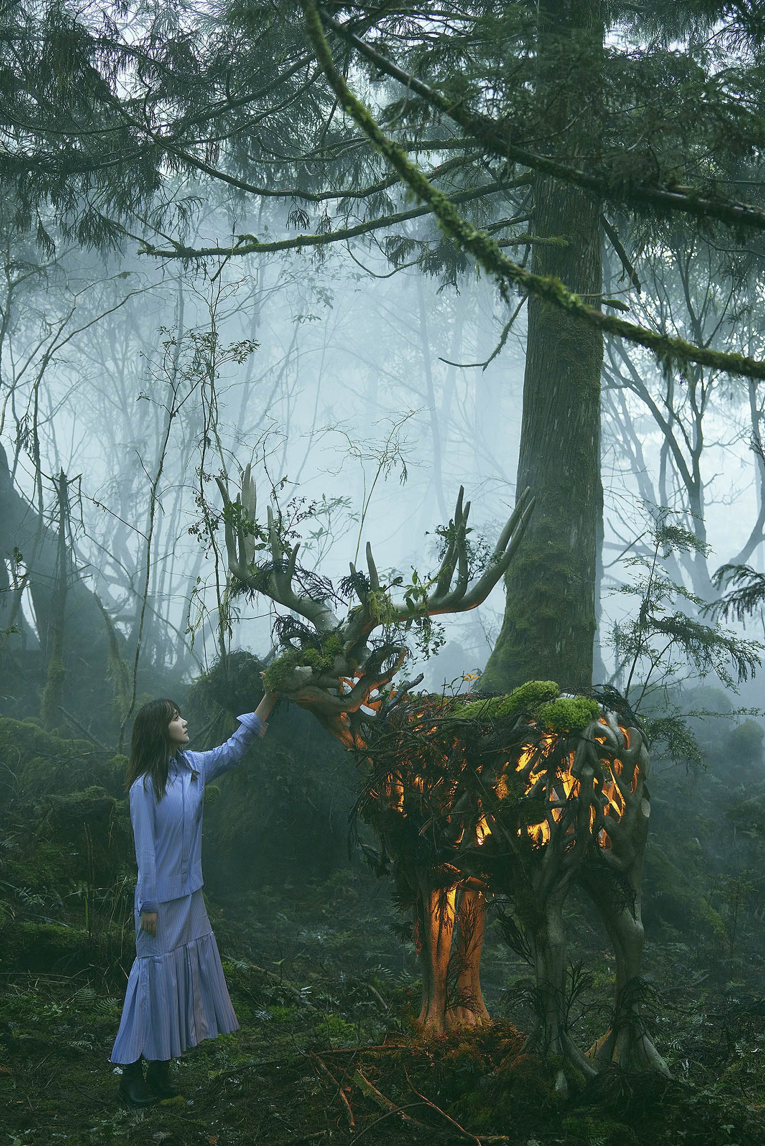 梁靜茹推出新專輯「麋鹿」，MV在森林取景。圖／澤山音樂娛樂提供