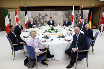七大工業國集團（G7）峰會正在日本廣島召開，各國領袖齊聚一堂。（路透）