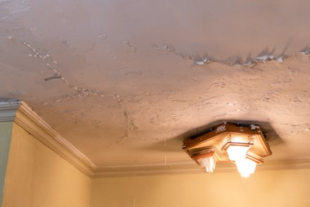 信義房屋提醒民眾頂樓積水不退可能會使家中天花板有漏水危機，不可不慎。（圖:信義房屋提供）