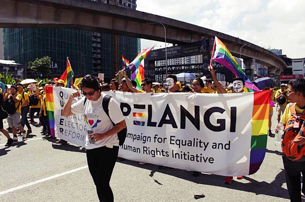 圖為2018年，上街爭取權益的馬來西亞LGBT權益組織Pelangi。 圖／...