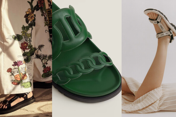 2023精品運動風涼鞋：Chloé X Teva聯名、Dior、Gucci…5雙夏日涼鞋推薦