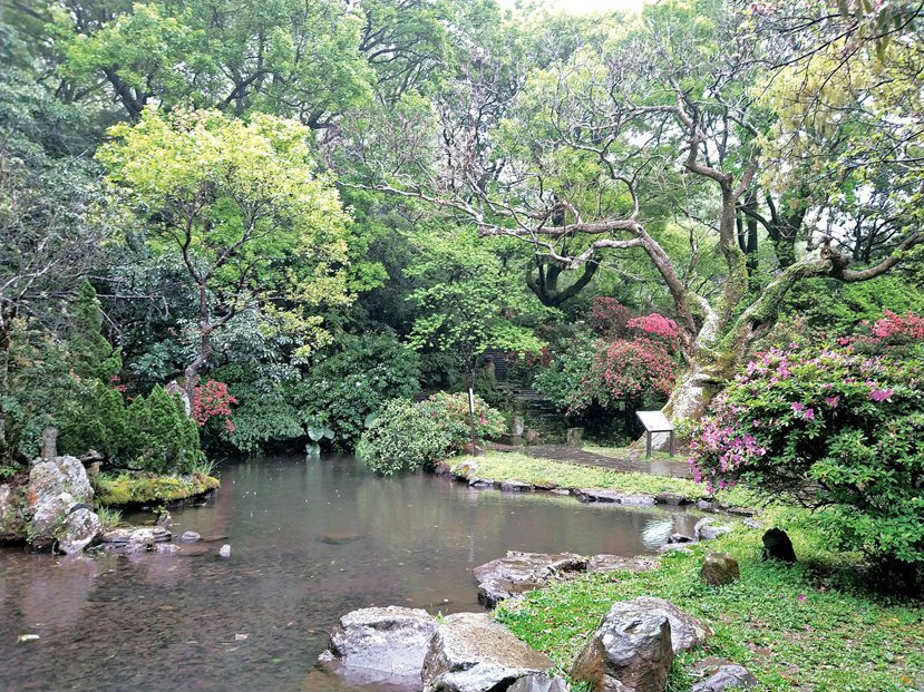羽衣園充滿日式庭園的美感。 圖片來源／旅遊作家943提供
