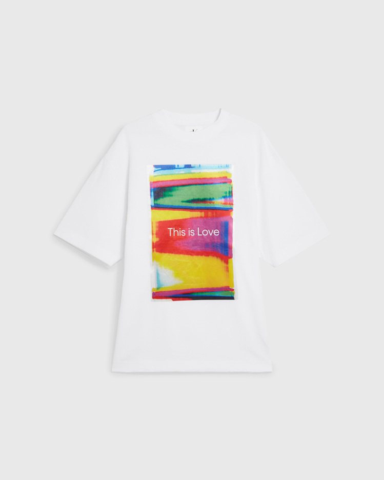 Calvin Klein Pride圖案寬鬆短袖T恤，3,280元。圖／Calvin Klein提供
