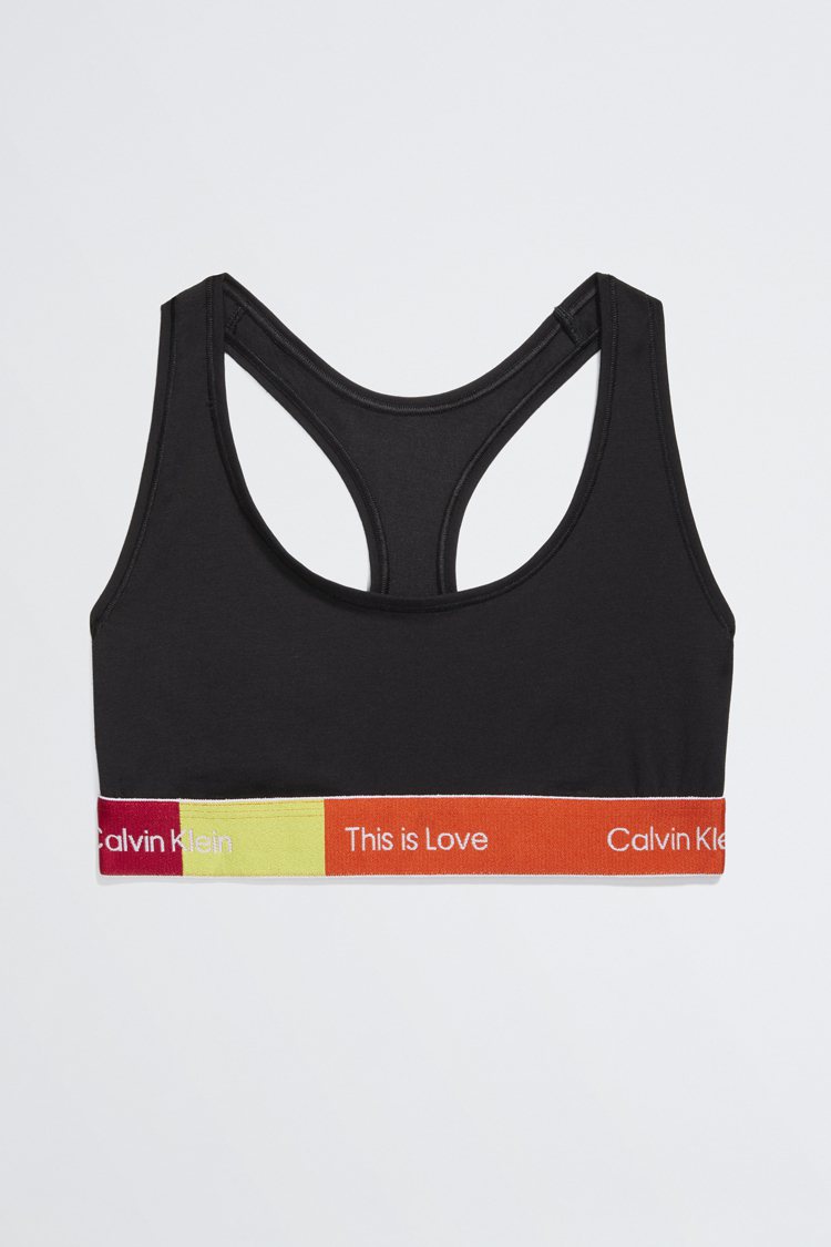 Calvin Klein Pride薄墊無鋼圈胸罩，1,980元。圖／Calvin Klein提供