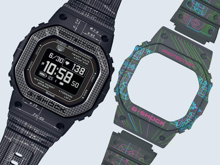 G-SHOCK DW-H5600EX-1腕表，14,500元，附贈一組可替換表帶、表圈。圖／CASIO提供
