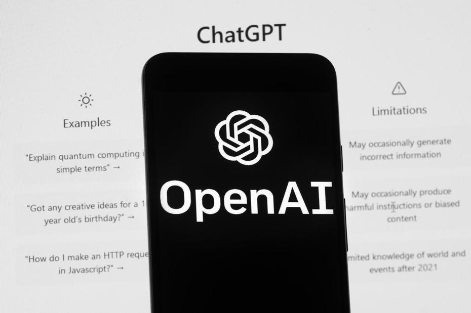 OpenAI推出的AI聊天機器人ChatGPT正式推出APP版本。示意圖／美聯社