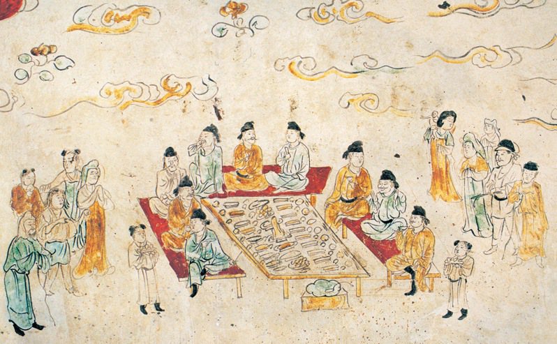 唐代壁畫文化特展，將展覽精選陝西歷史博物館的50幅壁畫，讓你一窺唐人的日常。圖／金門縣文化局提供