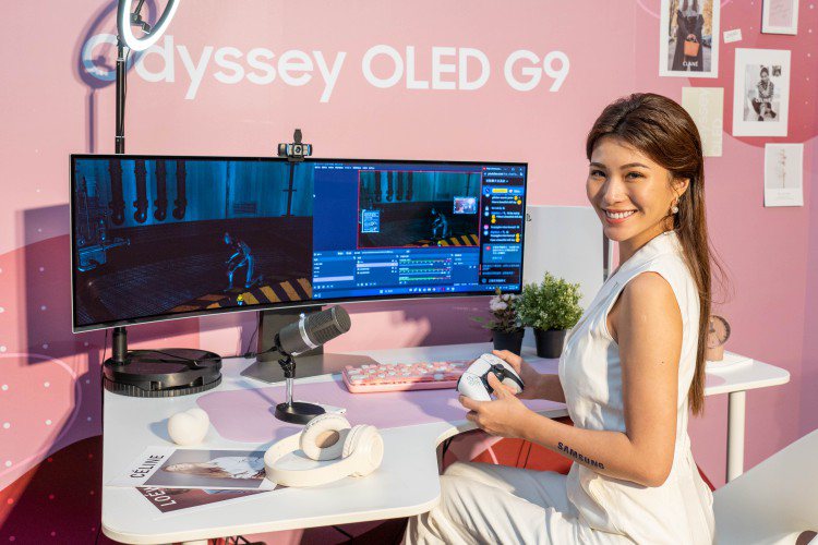 三星奧德賽Odyssey OLED G9為全球首款32:9 OLED曲面電競螢幕...