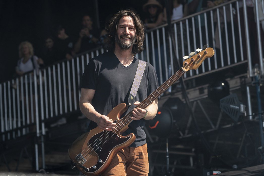 Keanu Reeves of Dogstar performs on day ...