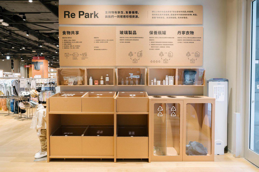 提供「Re Park」服務，讓資源循環利用，再生新價值，首次推出保養品瓶罐回收服...
