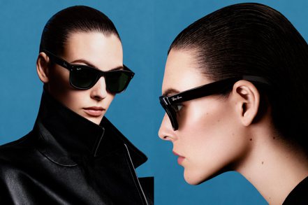 超模Vittoria Ceretti成為Ray-Ban最新款太陽眼鏡廣告代言人，超殺形象讓人忍不住多看兩眼。圖／Ray-Ban提供