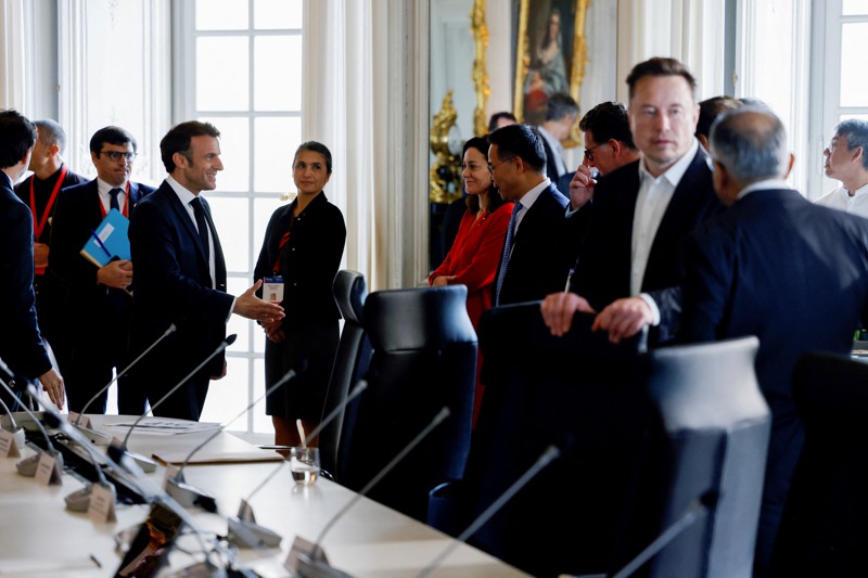 各大跨國企業總裁參加一年一度的「Choose France 選擇法國」峰會。路透