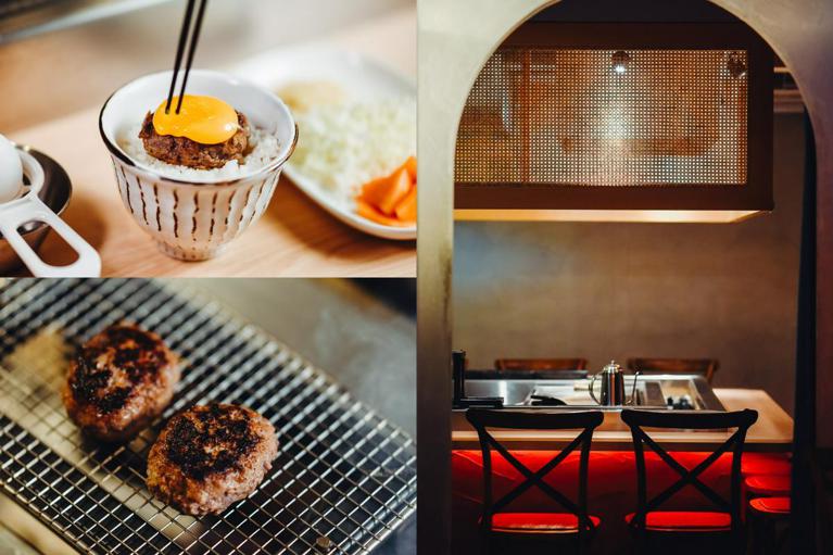 台北東區新開幕的肉旨房，主打鐵板直火漢堡排。攝影／Wei
