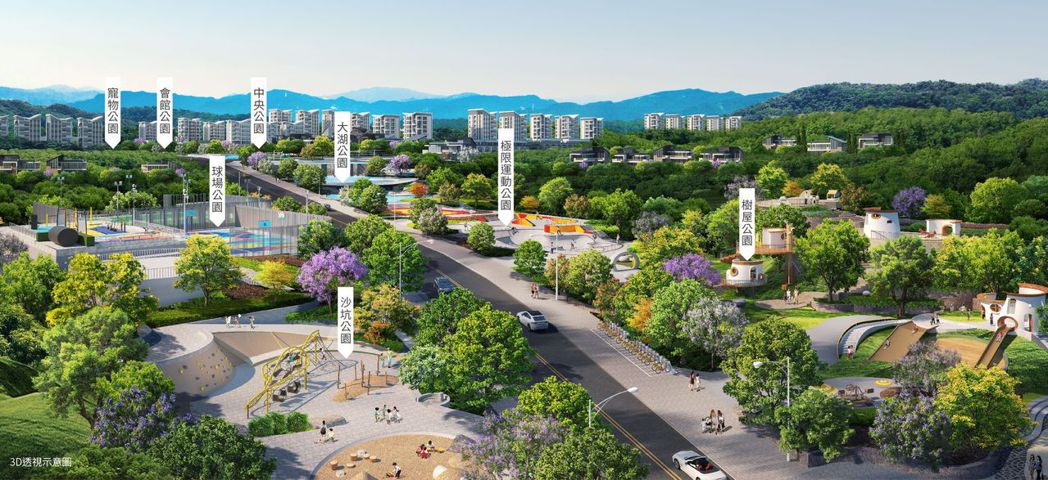 18萬坪造城開發案「宏道新竹帝寶」，創建8座公園親水親綠，打造「全齡化」城市。 ...