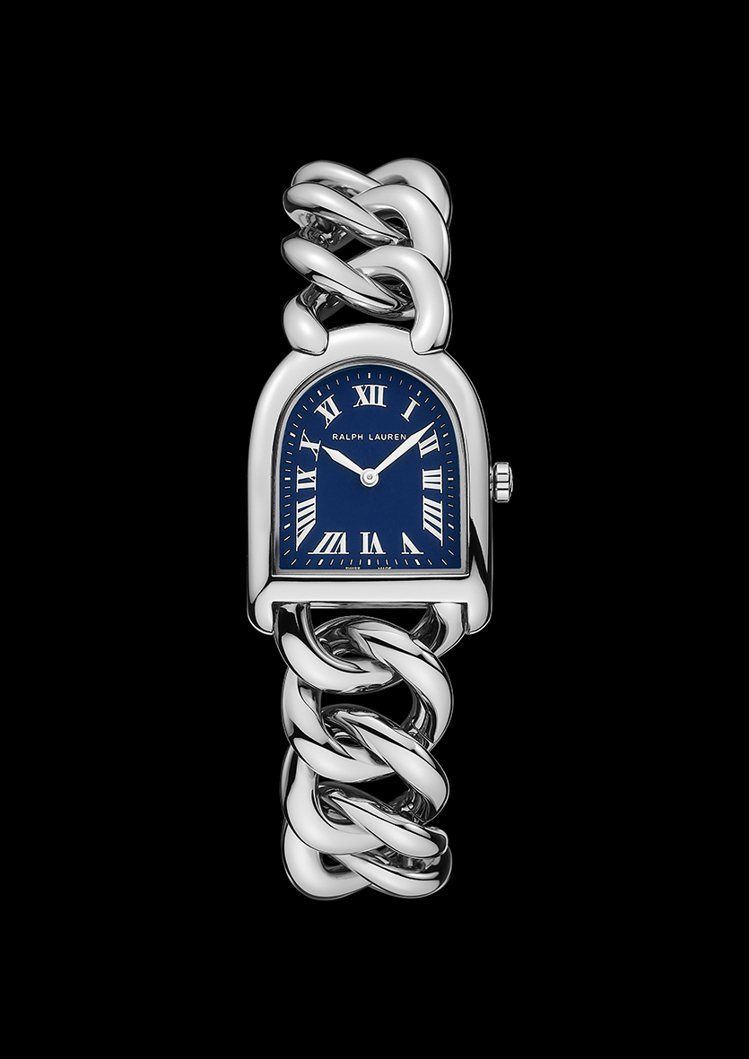 Ralph Lauren Stirrup系列袖珍型腕表，精鋼表殼與表鍊，搭載瑞士...