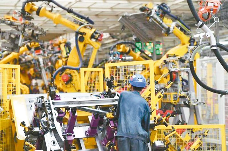 大陸5月5月製造業PMI降至48.8，連二個月處收縮區間。（新華社）