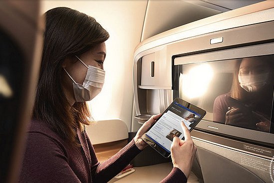 新航提供旅客無限量免費機上Wi-Fi   高空繼續保持聯繫、享受娛樂