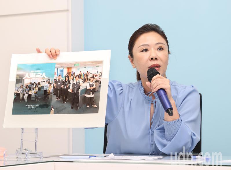 國民黨台北市議員李彥秀怒批，民進黨長期高舉性平、高舉維護女性權益的旗幟，但這次卻成為加害者的角色。記者林澔一／攝影