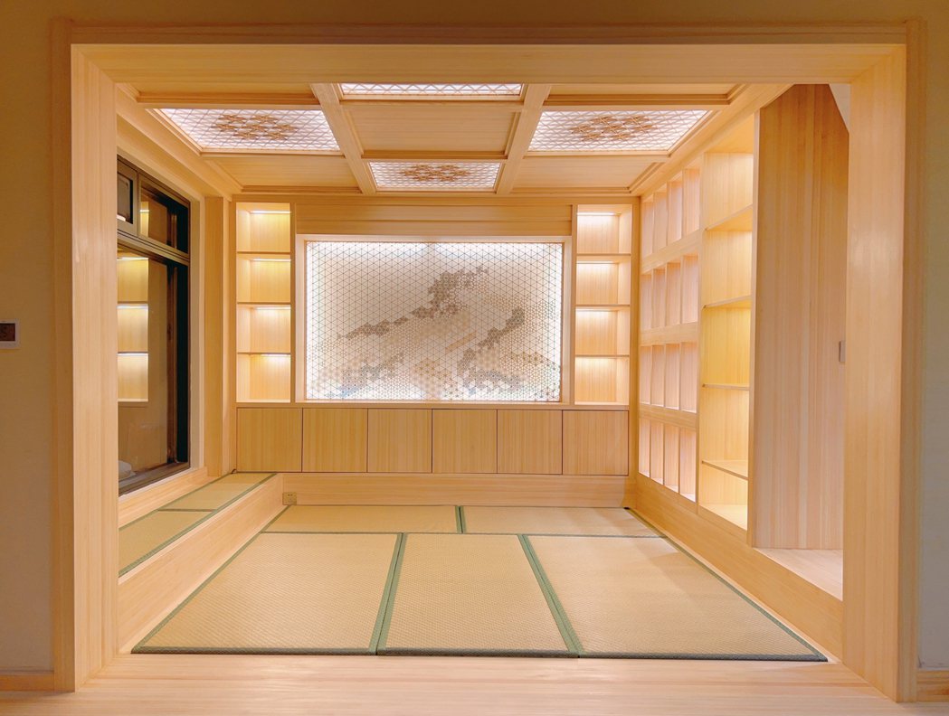 組子運用在室內裝潢具高貴典雅氣息。 日本木材輸出協會/提供