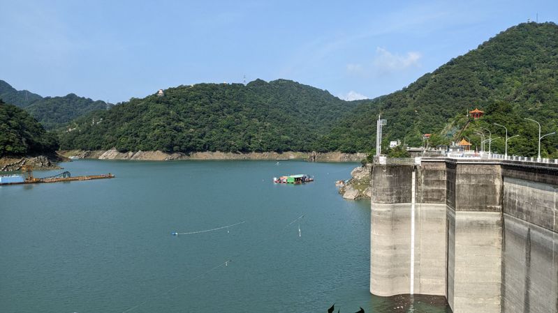 瑪娃颱風為台灣北部地區帶來豐沛降雨，石門水庫累積降雨量來到134毫米，至今下午1時，蓄水量1.02億噸，蓄水率49.92%，與颱風前相比增加13%。圖／北水局提供