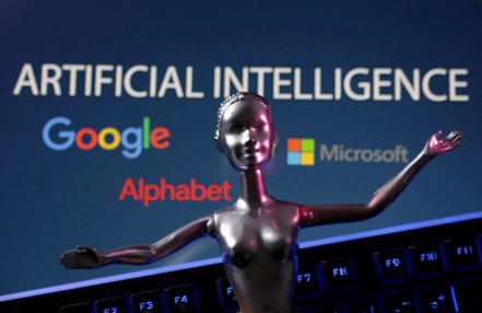 提到人工智慧（AI）概念股，投資人可能聯想到輝達、Google'、微軟。但家喻戶曉的老牌科技公司IBM，長年投資雲端和AI，配發股利大方，卻很少人發覺藍色巨人是誘人的AI潛力股。圖／路透