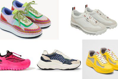 時髦球鞋穿搭盤點，霓虹粉、小白鞋、老爹鞋...為夏日鞋櫃更新