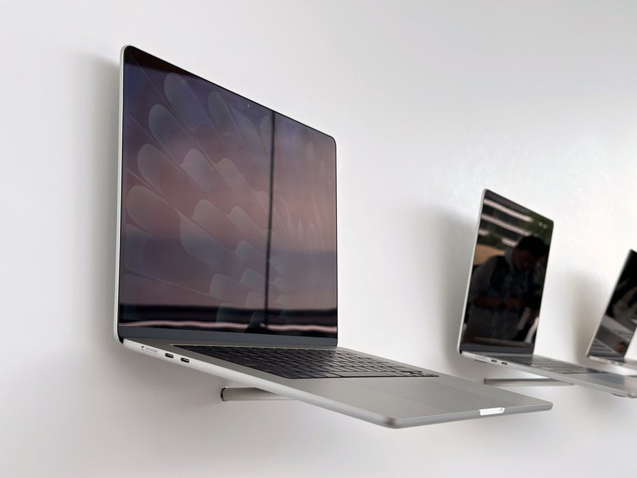 全新搭載M2晶片的15吋MacBook Air厚度僅有1.15公分非常纖薄。聯合報記者黃筱晴／攝影
