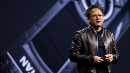 晶片大廠 NVIDIA（輝達）的共同創辦人暨執行長黃仁勳。Corbis via Getty Images