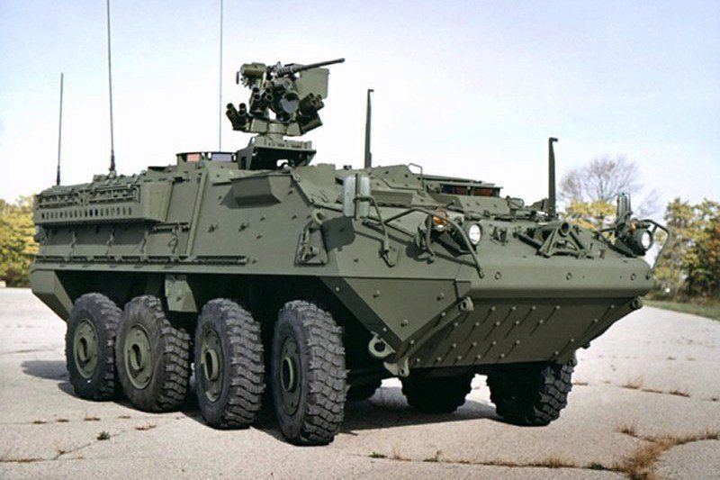 圖為史崔克輪型裝甲車 (IAV Stryker)。 圖／維基共享