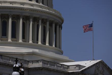 美國聯邦參議院外交委員會今天通過法案。圖為美國華盛頓的國會大廈。(新華社)